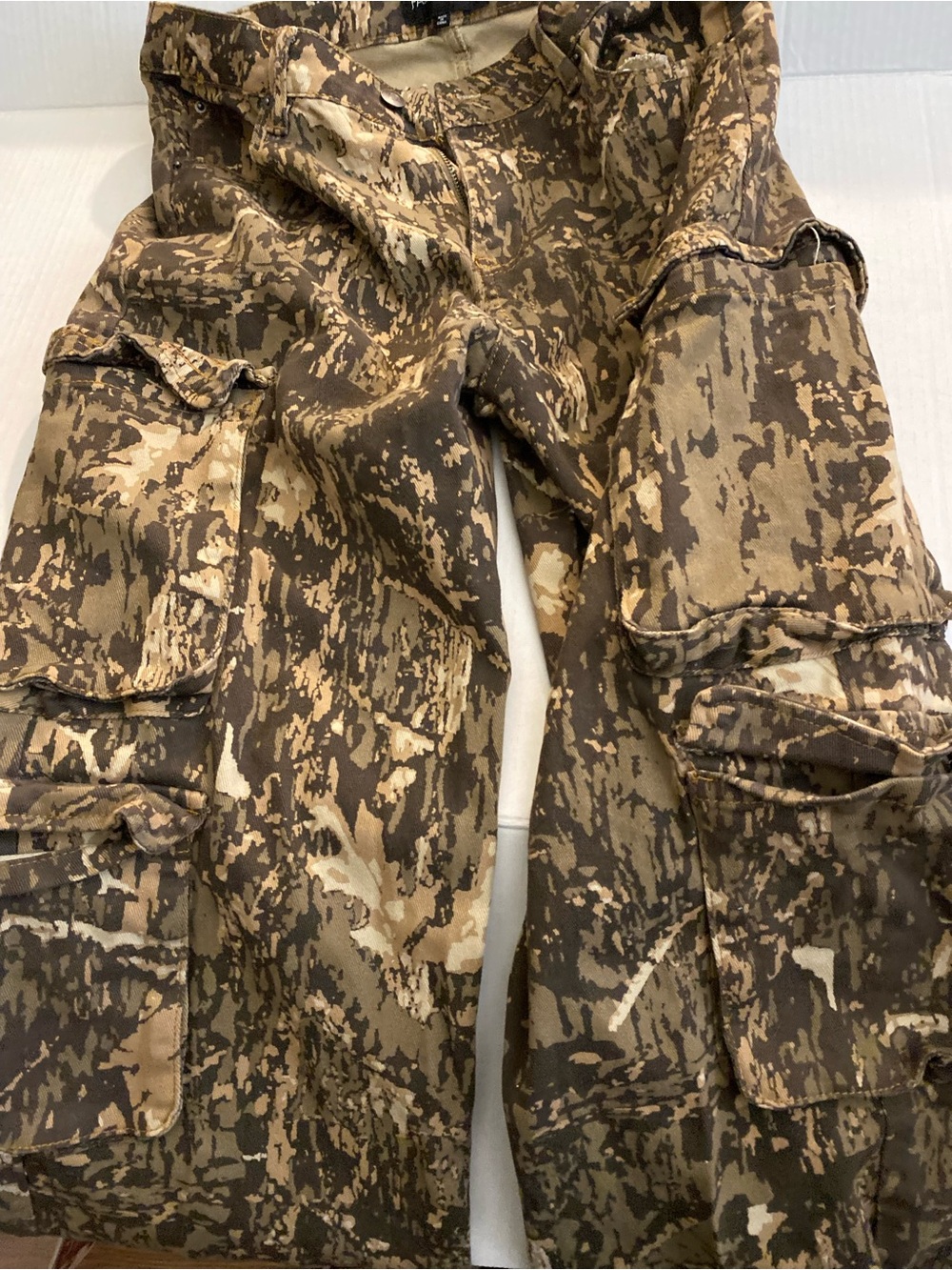 Fashion Nova Brown Camouflage Cargo Pants